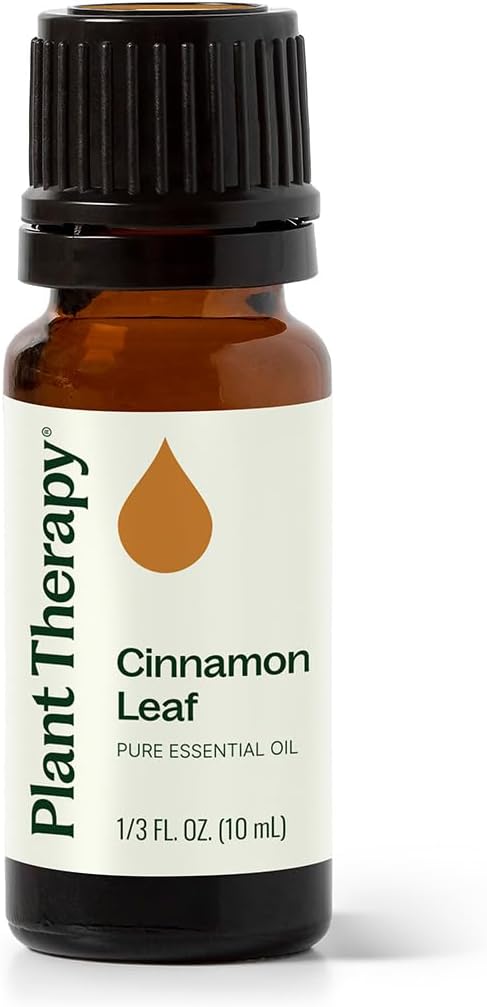 Plant Therapy Cinnamon Leaf Essential Oil 10 mL (1/3 oz) 100% Pure, Undiluted, Aromatherapy, Cozy Scent, Sore Muscle Relief