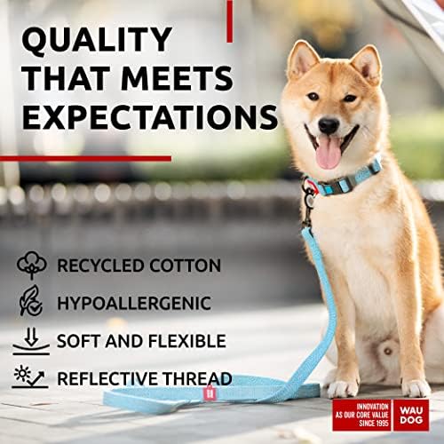 Re-Cotton Dog Collar Blue 10" - 16" Neck/Puller Dog Toy Midi