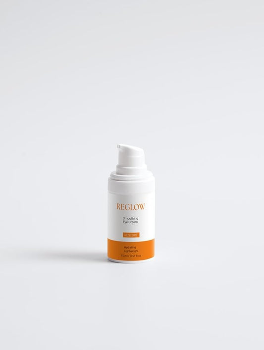 ReGlow Smoothing Eye Cream – Ceramide-Enriched, Vegan, Lightweight Formula for Hydration & Firmness – ECOCERT Natural Certified, 15ml (0.51 fl oz)
