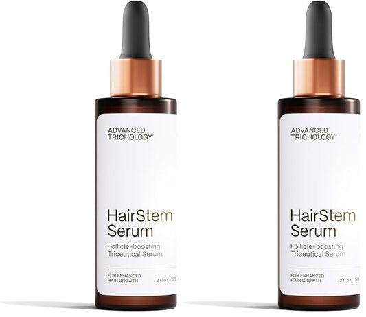 HairStem Follicle-boosting Triceutical Serum for Thicker Fuller Hair | Triple-Action, Multi-Zonal Topical Serum for Hormonal, Nutritional, and Inflammatory-Related Hair (Pack of 2)