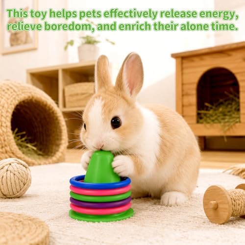 Rabbit Training Ring Toy, Puzzle Toy for Bunnies