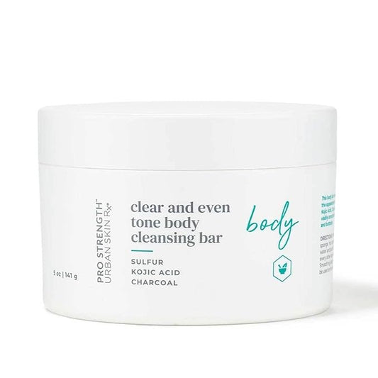 Urban Skin Rx Pro Strength Even Tone Body Cleansing Bar, Improves Appearance of Uneven Skin Tone, Includes Exfoliating Sponge, 5 Oz