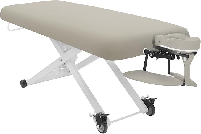 SKINACT Stella Electric Medical Spa Treatment Table (Facial Chair/Bed) ADA Compliant (Taupe)