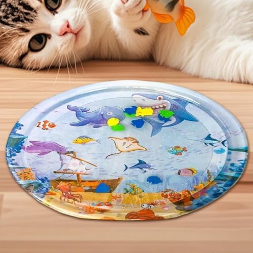 Dog Water Mat Cooling Sensory Waterbed Enrichment Non Slip BPA Free