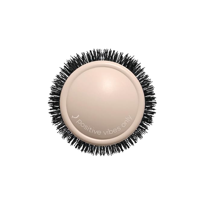 Cricket Hapi High Heat Harmony Thermal Brush - 1.75" Ceramic Barrel, Round Brush for Heat Styling with Hair Dryer, Mood-Friendly - Beige