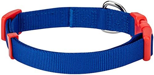 Blueberry Pet 2 Patterns Patriotic Spirits American Flag USA Adjustable Bowtie Blue Dog Collar - Handmade Bow Tie w/Jacquard Weave Fabric, Medium, Neck 14.5"-20"