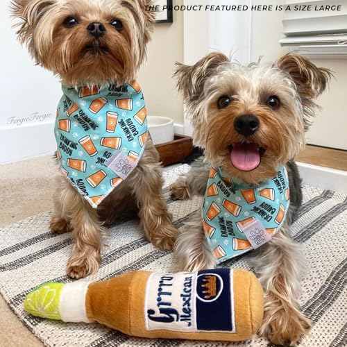 Haute Diggity Dog Grrrona Beer Bottle Plush Dog Toy, Drink Parody Chew Toys