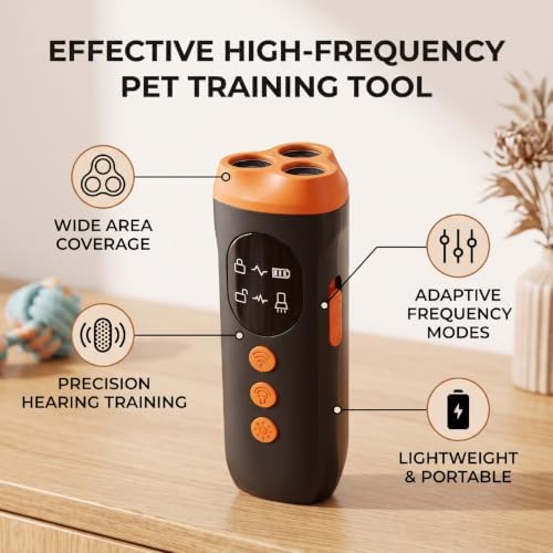 Smart Frequency Dog Bark Deterrent for Training,11.5cm