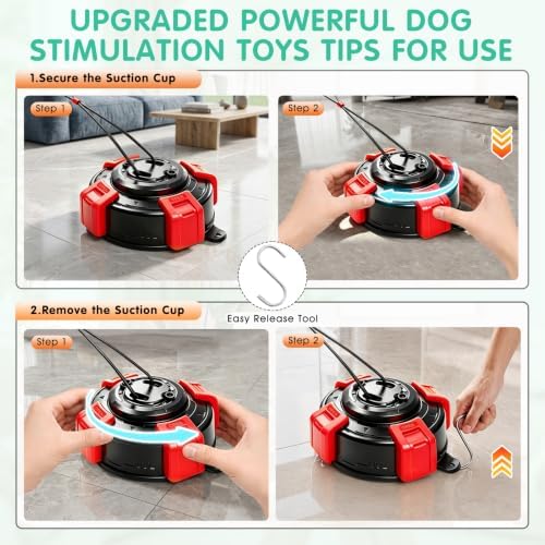 Fuufome Suction Cup Dog Toys for Medium Large Aggressive Chewers