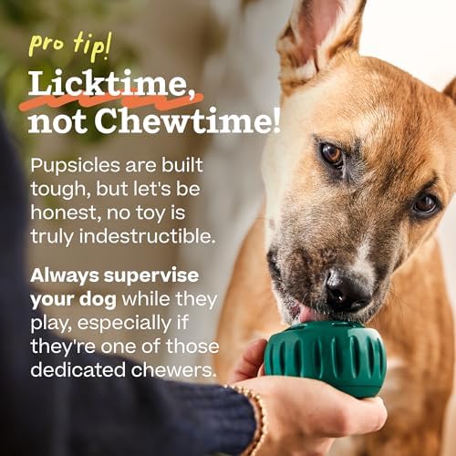 WOOF Pupsicle Interactive Dog Ball Toy for Dogs Large 25-75 lbs - July 4th