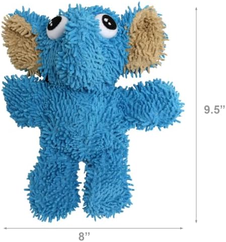 MIGHTY Tuffy 2 Pack Microfiber Medium Ball Elephant Dog Toy