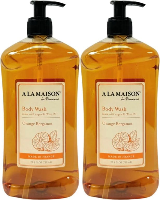 A LA MAISON Orange Bergamot Body Wash 25.36 Fl Oz, 2 Pack