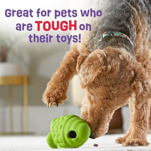 Brightkins Tough & Tumble Treat Dispenser Small Gnome - Tough Dog Toys, Interactive Puppy Toys, Puzzle Feeder for Dogs, Dog Treat Dispensing Ball, Mental Stimulation for Dogs, Enrichment Toy, Pet Toy
