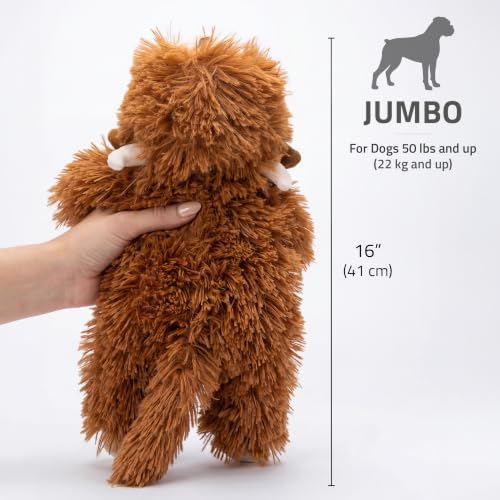 Playology Plush Cow Chew Toy for Large Dogs - Jumbo, Beef Scent
