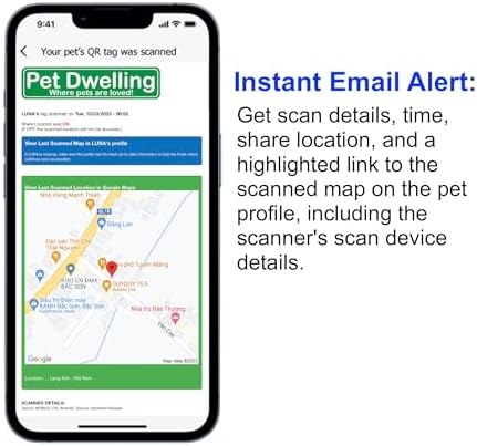 Pet Dwelling Premium NFC & QR Code Smart ID Tag for Dogs - Easy Scanning, Instant Profile Access, Real-Time Location Alerts(Silver Paw)