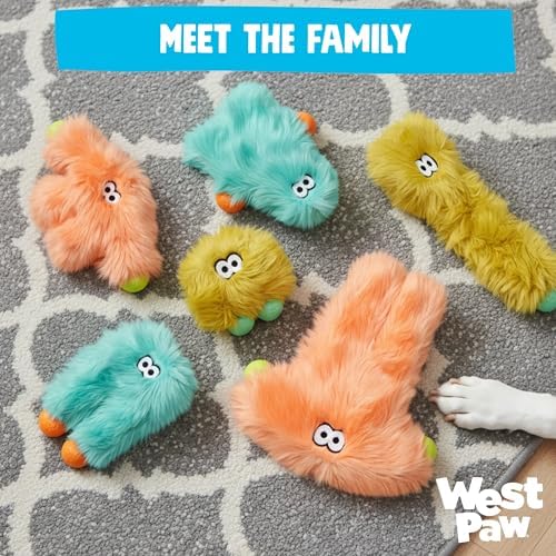 WEST PAW Rowdies Astrid Durable Plush Dog Toy with Reinforced Seams and Chew Resistant Design for Tough Play Safe Indoor or Outdoor Fun for Dogs Who Deserve the Best - Citrus