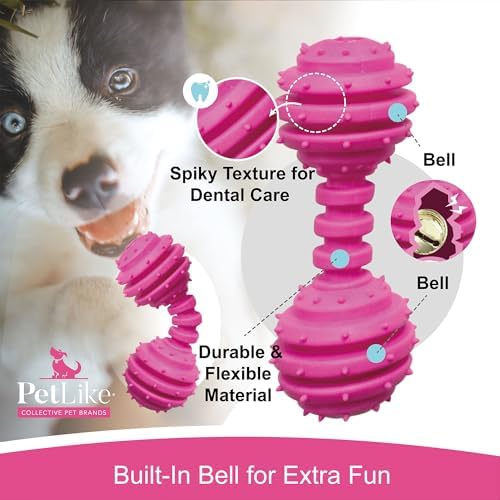 PetLike 8PCS Puppy Teething Toys Set - Interactive Dog Chew Toys with Ball & Cotton Ropes Safe & Durable Teething for Small Puppies (Pink)