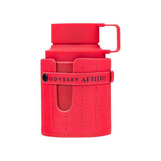 Armaf Odyssey Artisto The Red Edition – Woody, Sweet, Tropical, Warm Spicy – Eau de Parfum Spray Long-Lasting Fragrance for Unisex, 3.40 Ounce / 100 ml