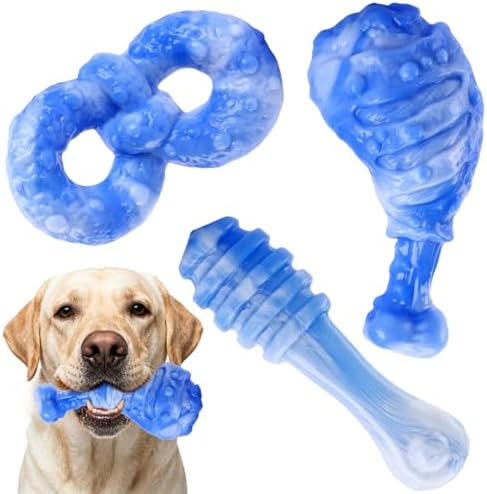 WinTour Dog Chew Toys for Aggressive Chewers, Tough Toys for 30-80lbs Dogs