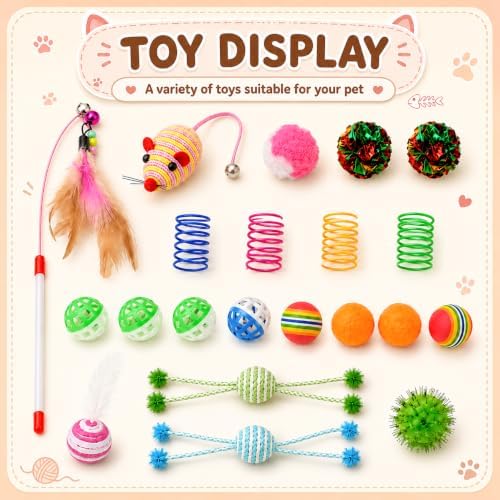 Cat Tunnel Bed with 21 Interactive Toys