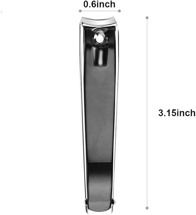 Large Nail Clippers Set,2 Pcs Premium Stainless Steel Fingernail & Toenail Clippers Curved Blade with Sharp and Sturdy Blade
