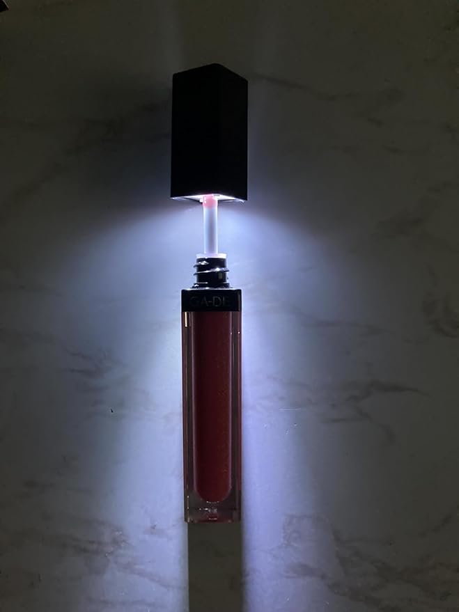 GA-DE Crystal Lights Lip Gloss, 806 - Enriched with Light-Reflecting Crystal Pearls - Smooth Silky, Rich Color - Moisturizes and Adds Shine - 0.2 oz