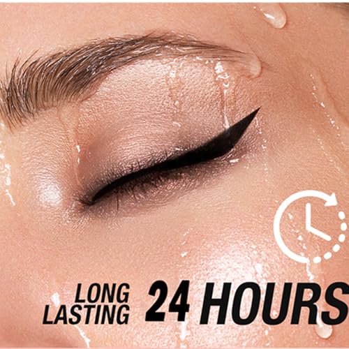 BONNIE CHOICE 2Pcs Black Gel Eyeliner Pencil, Halloween Makeup Waterproof Long Wear Natural Eye Lip Face Paint Stick Smudge Proof Matte Liquid Eyeliner Cream Black Smokey Eye Liners Eyeshadow Crayon