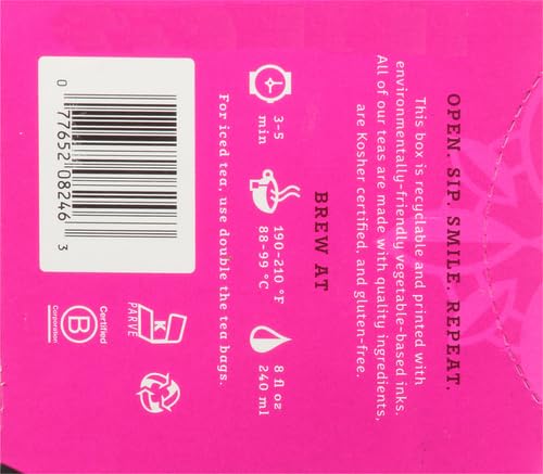 Stash Tea Wild Raspberry Hibiscus tea - 20 Count (Pack of 2)
