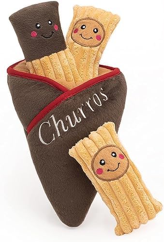 ZippyPaws Burrow Interactive Dog & Puppy Toys for Boredom - Churro Cone