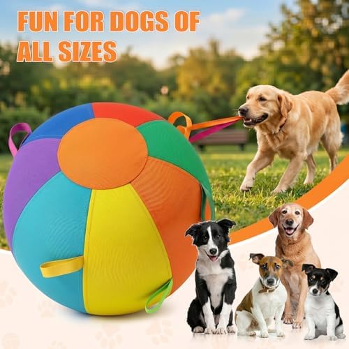 Herding Ball for Dogs & Horses, 7-Color 10"/18"/22" Inflatable Training Toy