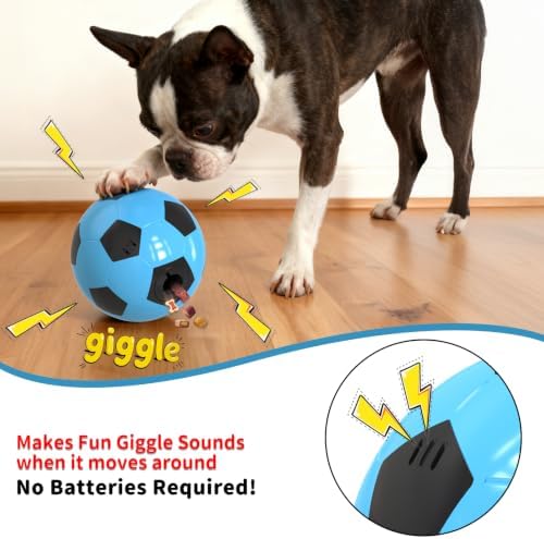 Interactive Dog Toys Treat Puzzle Dispensers Giggle Dog Ball