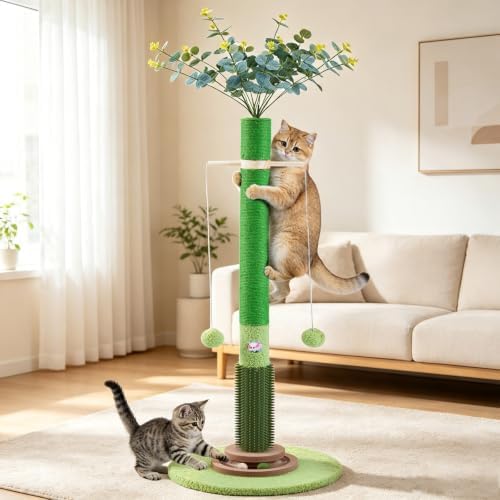 37.5'' Tall Cat Scratching Post,Cat Toys,Scratcher Tree for Indoor