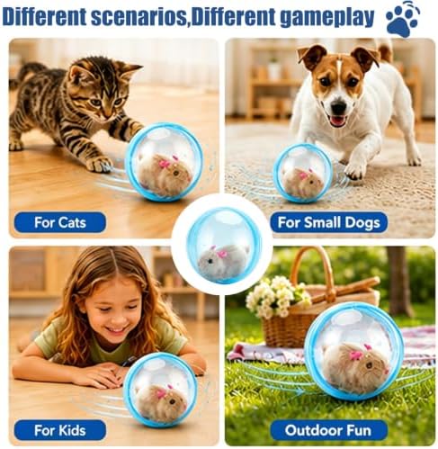 Interactive Rolling Cat Ball,2026 New Self-Rolling Interactive Cat Ball