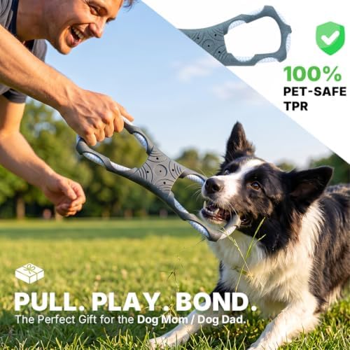 Tug of War Dog Toy, Interactive Dog Toys, Dog Chew Toys, Blue