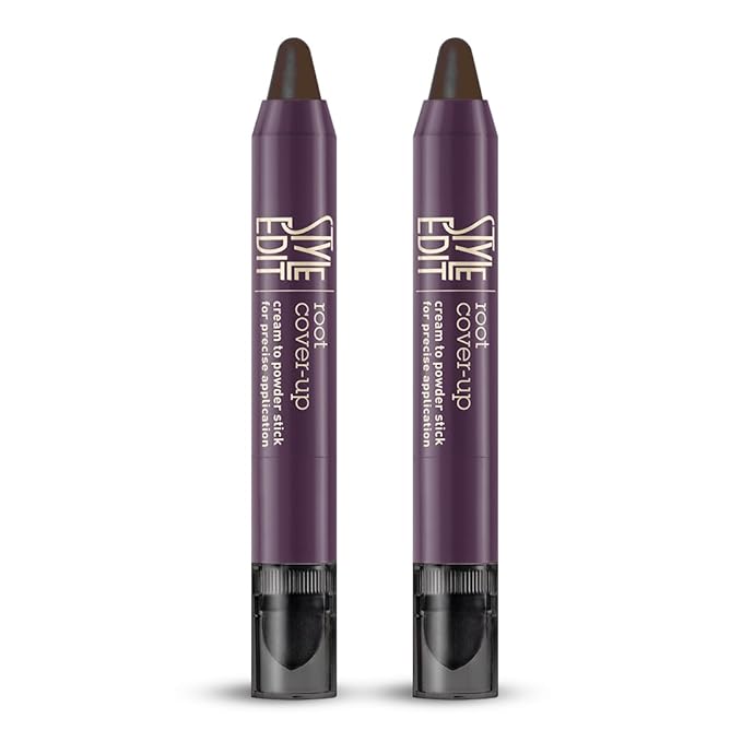 Style Edit Root Touch Up Stick | Temporary Hair Color for Gray Roots and Thinning Hair | Salon-Quality, Transfer-Resistant Hair Concealer | Dark Brown, 0.11 oz