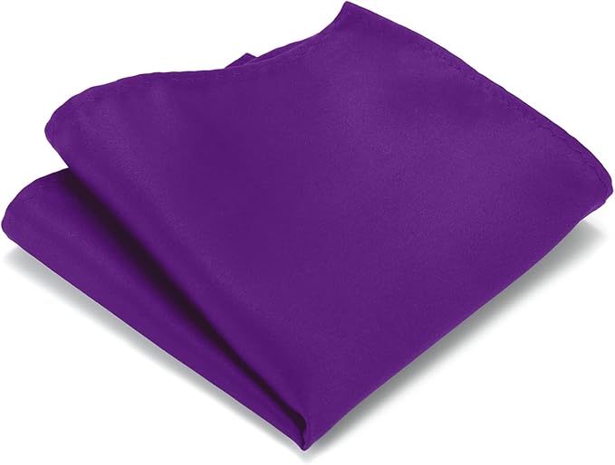 Black Tie Set in Gift Box Mens Solid Color 3.15" (8CM) Black Necktie and Pocket Square Set
