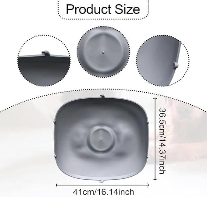 Silicone Litter Pad Accessory Anti Bite Leakproof Anti Scratch Replacement Easy to Clean for Automatic Cat Parts 19.49x15.75x0.39inch