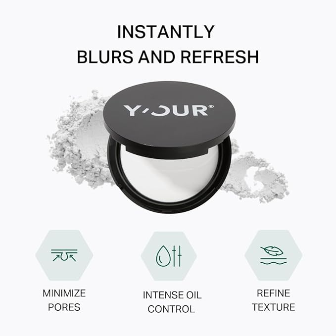 Y'OUR Makeup Setting Duo | Oil Control & Pore-minimizing | Airbrushed & Flawless Finish | Lightweight & Long-Lasting Makeup Base