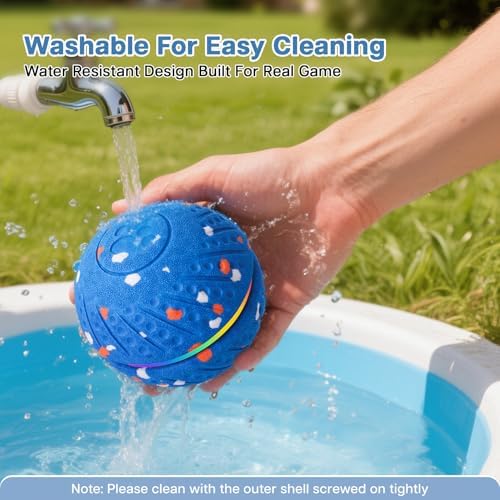 Interactive Dog Ball, Smart Moving Dog Toy with Colorful Lights, 3 Interactive Modes and TPU Material, Bouncing Ball for Dogs to Keep Them Entertained