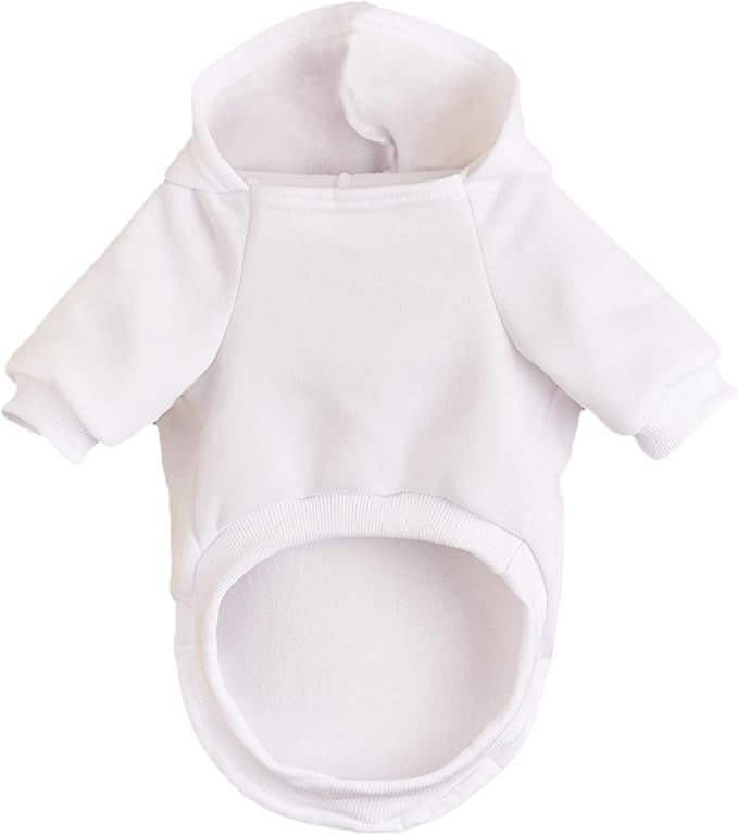 Soft Dog Hoodies for Small Dogs, Warm Fleece Puppy Clothes with Pocket | Jecikelon cold weather coat, cute puppy costume, breathable sweatshirt for dogs girl & boy, machine washable, easy on & off