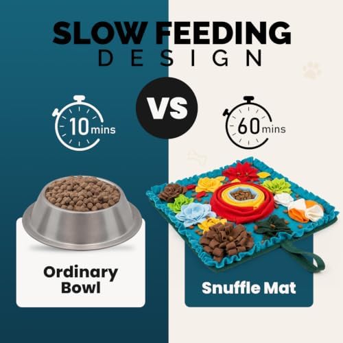 PET ARENA Dog Snuffle Feeding Mat, Adjustable Nose Work Activity Toy