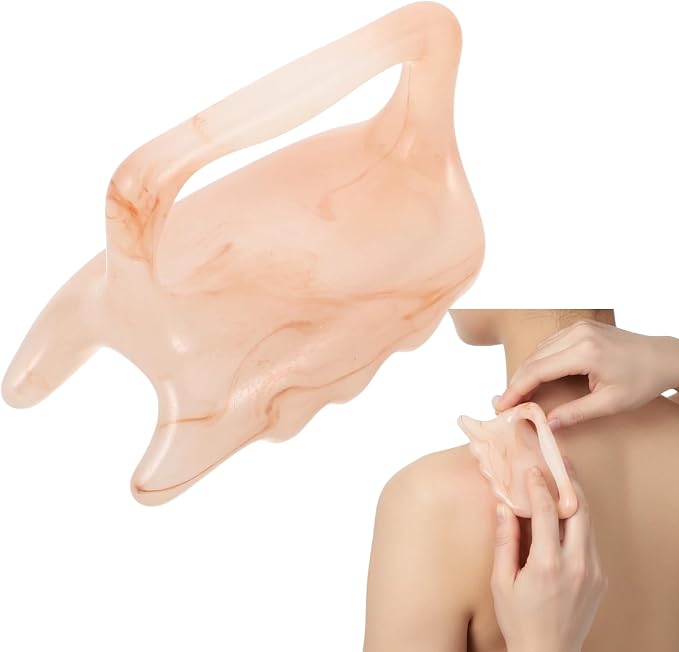FOMIYES Handheld Pressure Point Massage Tool, Double Push Resin Full Body Manual Massagers for Shoulder, Neck, Back, Limbs, and Scalp Massage Tool Scraping Traditional Therapy