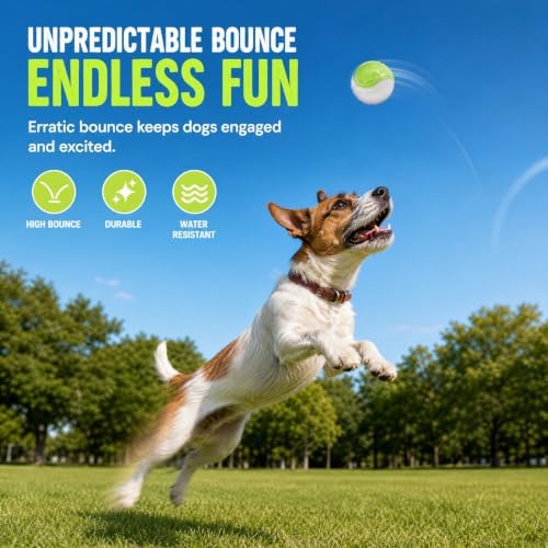 12-Pack Glow in The Dark Dog Balls, Indestructible Rubber Chew Toys for Puppy Training and Night Play, Interactive Fetch Balls for Small Medium Breeds (6.5cm, Assorted Colors)