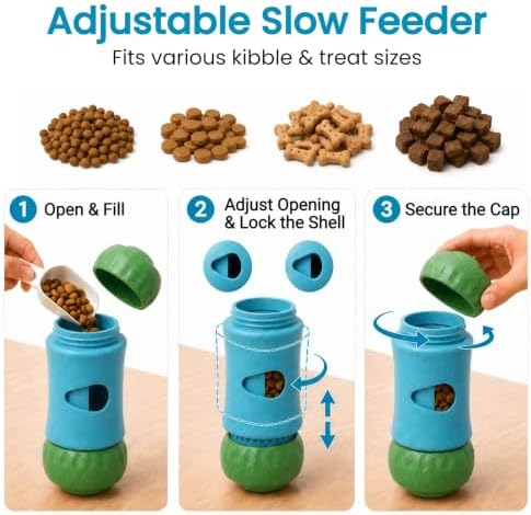 Interactive Frozen Dog Treat Dispensing Enrichment Puzzle Chew Toy