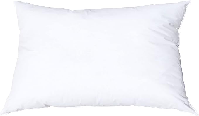 Pillowflex Synthetic Down Pillow Insert 14x20 in - Karate Chop Pillow | Small Rectangle Sham Form, Plush Polyester Cotton Blend, Cloud-Like Comfort, Clump-Resistant Fill, Smooth Elegant Finish