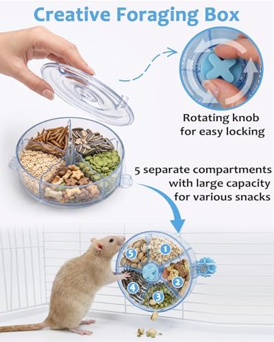 Rotating Rat Foraging Toy, Boosts Mental & Digestive Health