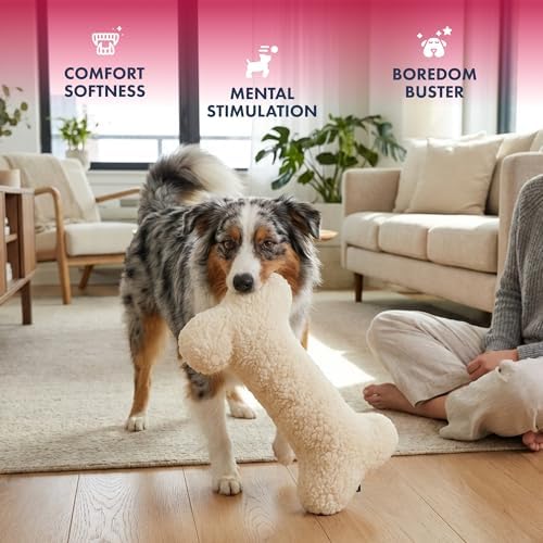 Pet lou Dog Fleece Bone Chew Toy, 16"