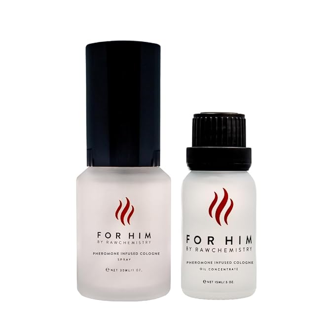 RawChemistry for Him Set - A Pheromone Infused Cologne Gift Set - Bold, Extra Strength Formula…