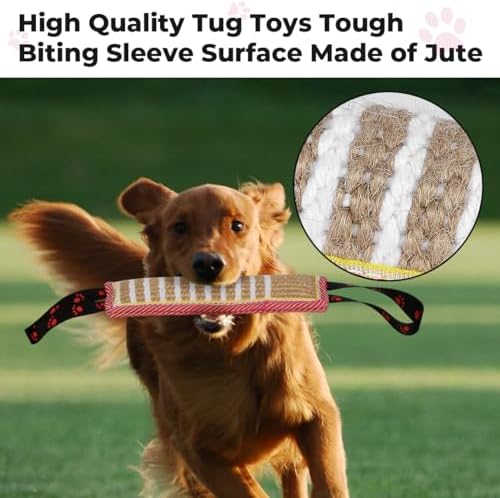 DGSL Dog Tug Toy Dog Bite Jute Pillow Pull Toy for Small and Medium Dogs