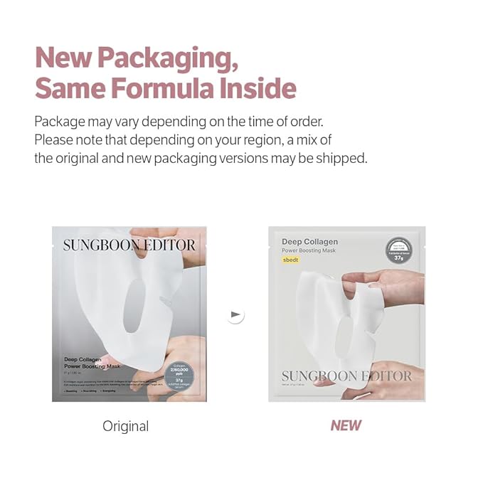 SUNGBOON EDITOR Deep Collagen Overnight mask 37gx17ea Real Collagen 2,160,000PPB for Elasticity TikTok Trend Items Original Hydrating Collagen Face Mask Korean Skin Care Gifts for Women